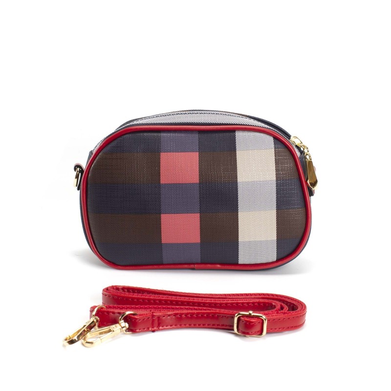 Женская сумочка-клатч Grace сине-красная - 2 фото