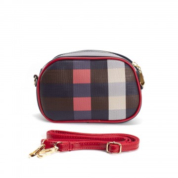 Женская сумочка-клатч Grace сине-красная фото