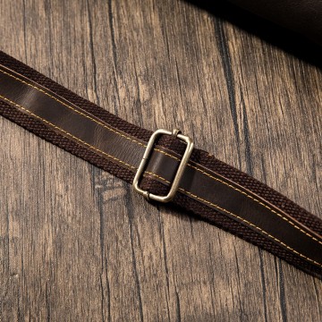 Кожаная сумка бананка на пояс Werner темно-коричневая фото