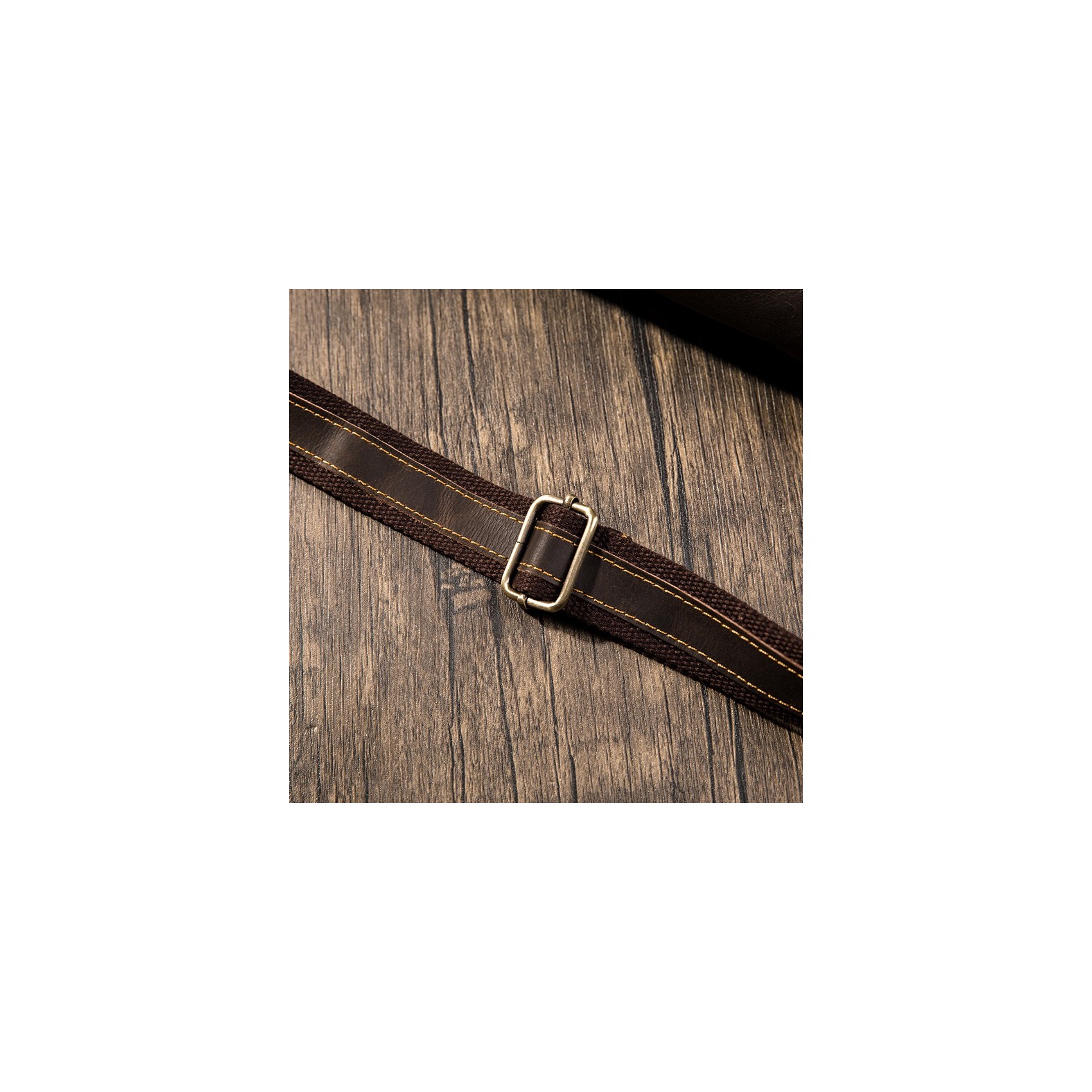 Шкіряна сумка бананка на пояс Werner темно-коричнева