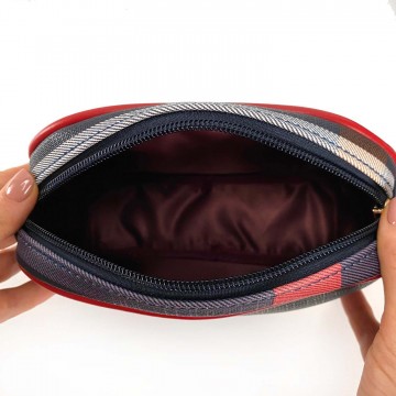 Женская сумочка-клатч Grace сине-красная фото