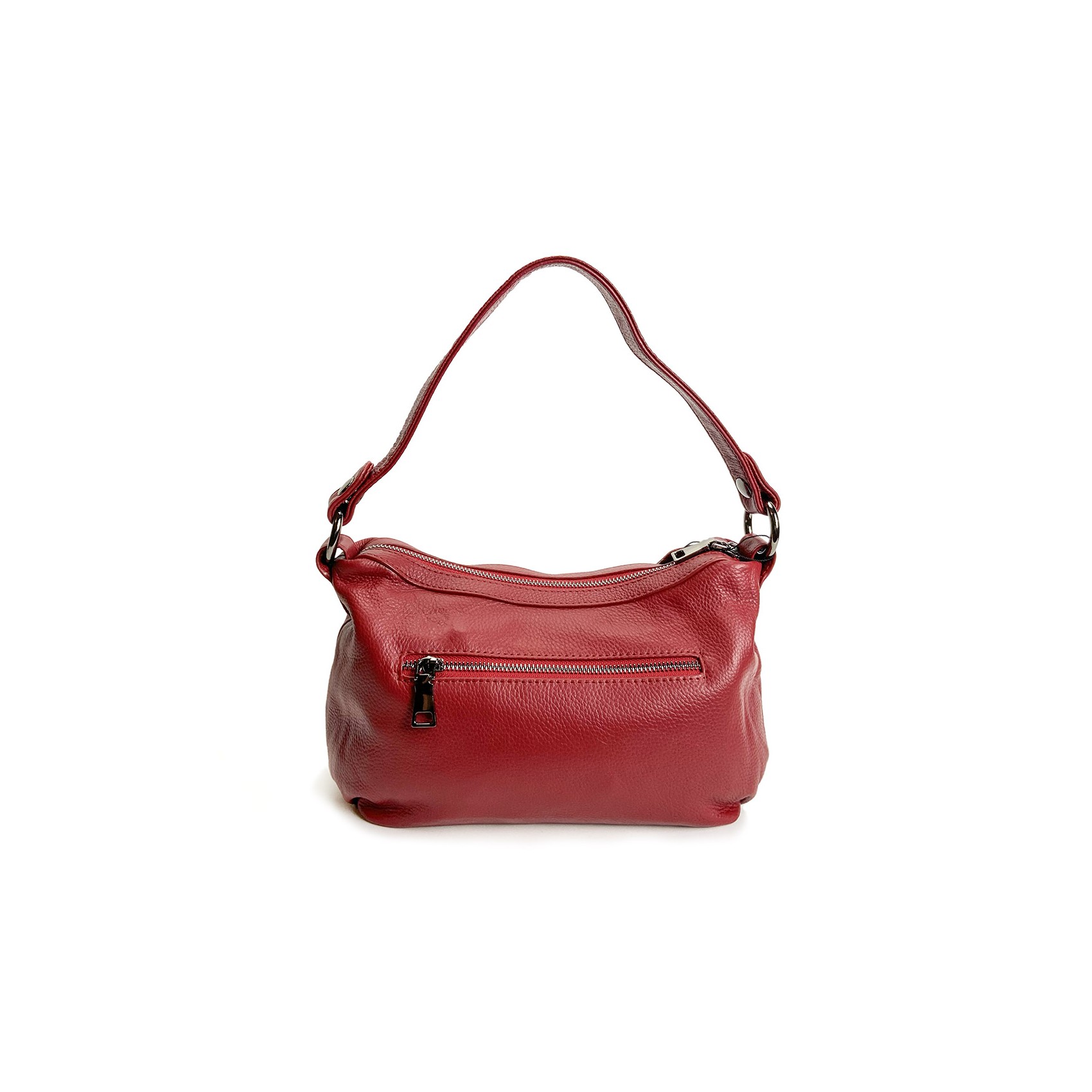 Женская кожаная сумка Caroline красная