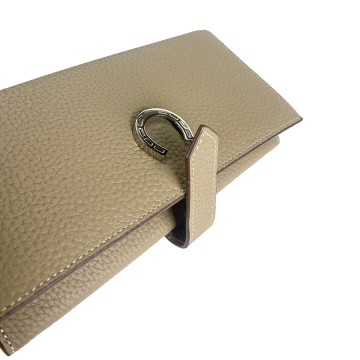 Женский кожаный кошелек Louise бежевый фото