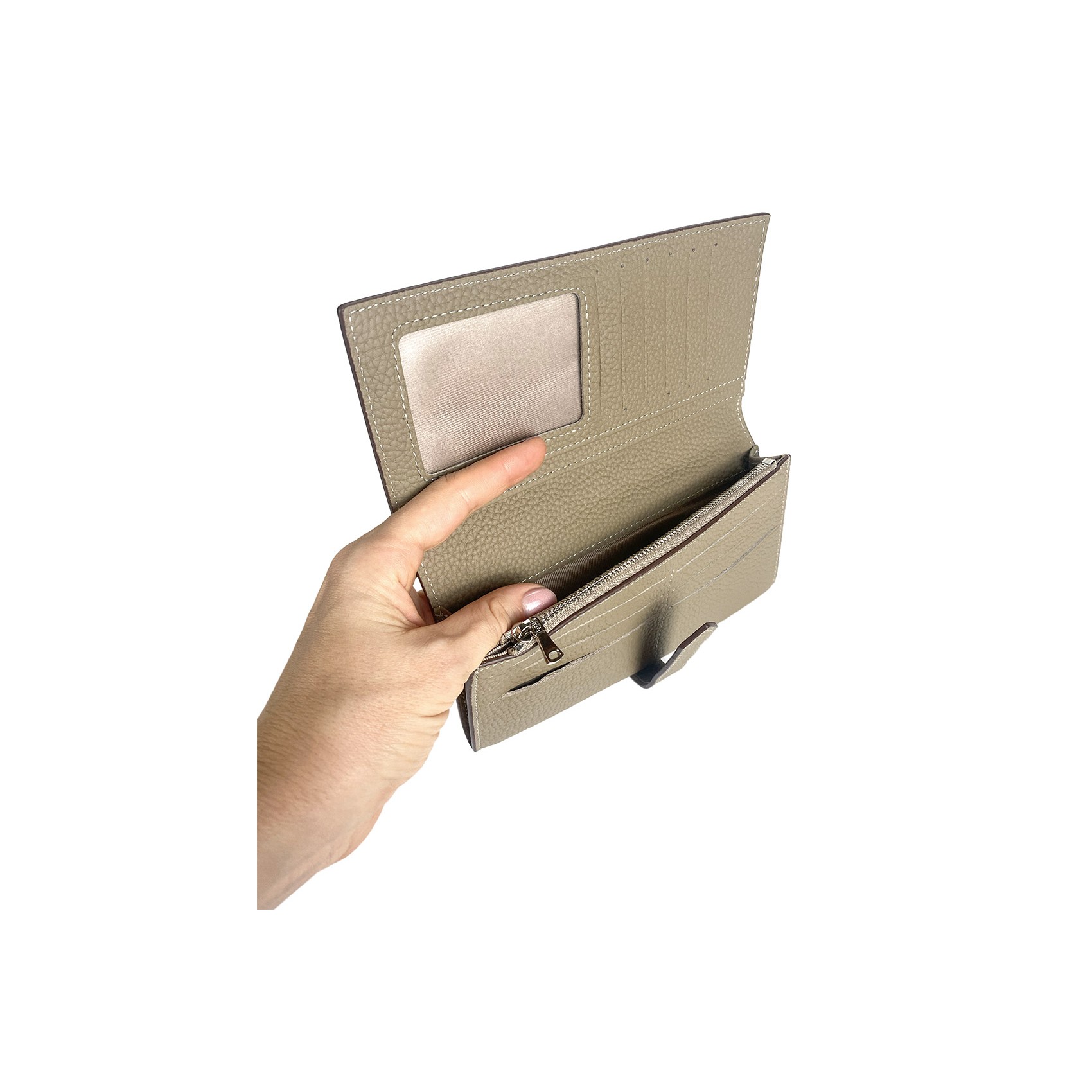 Жіночий шкіряний гаманець Louise бежевий