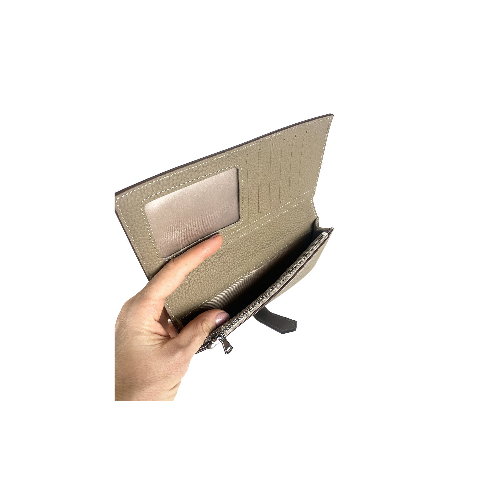 Жіночий шкіряний гаманець Louise бежевий