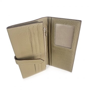 Женский кожаный кошелек Louise бежевый фото