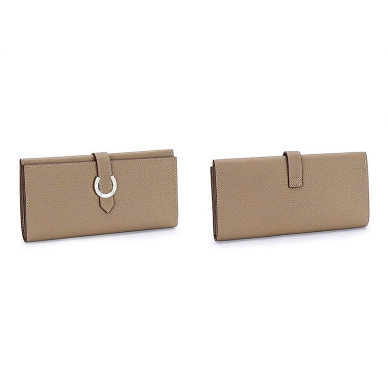 Жіночий шкіряний гаманець Louise бежевий - 1 фото