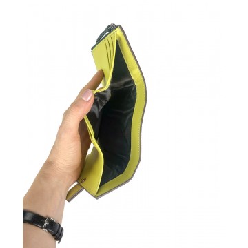 Жіночий шкіряний гаманець Rachel темно-зелений фото