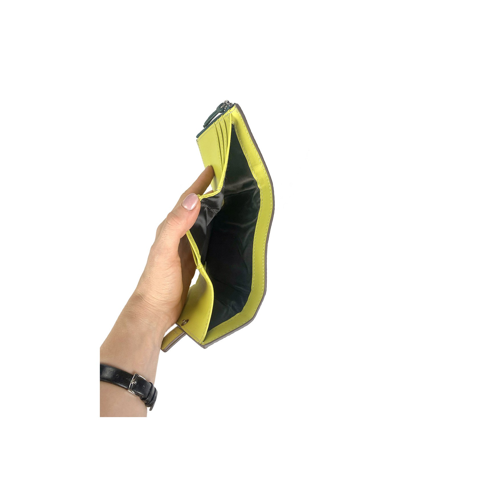 Жіночий шкіряний гаманець Rachel темно-зелений