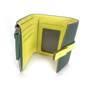 Женский кожаный кошелек Rachel темно-зеленый фото