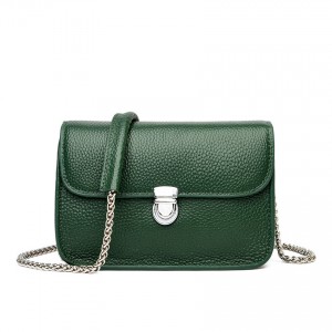 Жіноча шкіряна сумка-клатч Erin зелена