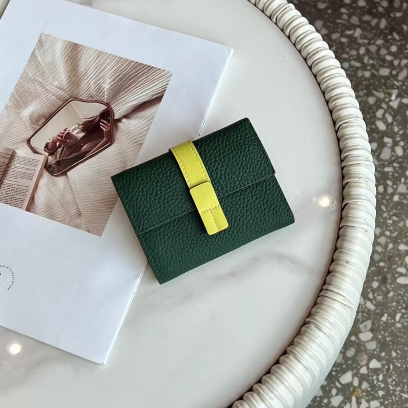 Женский кожаный кошелек Rachel темно-зеленый - 1 фото