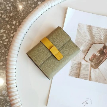 Женский кожаный кошелек Rachel фисташковый фото