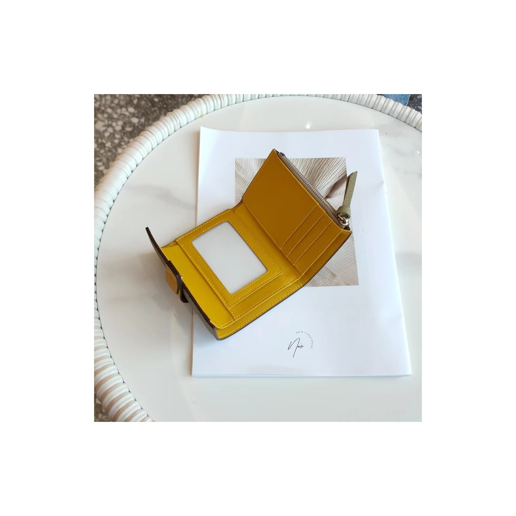 Женский кожаный кошелек Rachel фисташковый