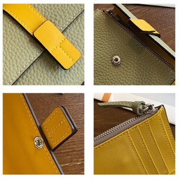 Жіночий шкіряний гаманець Rachel фісташковий фото