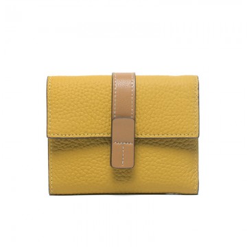 Жіночий шкіряний гаманець Rachel гірчичний фото
