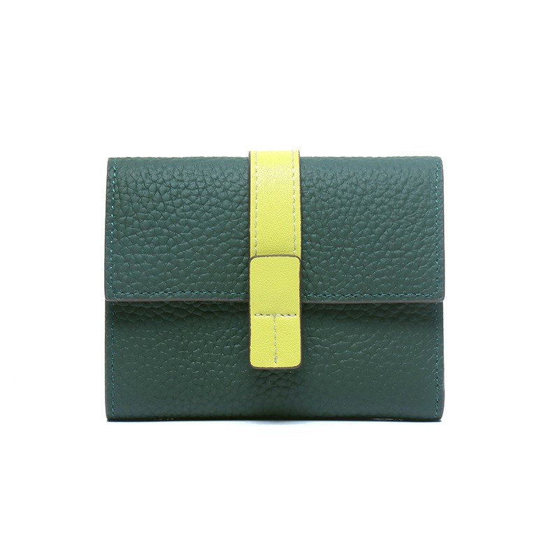 Женский кожаный кошелек Rachel темно-зеленый - 6 фото