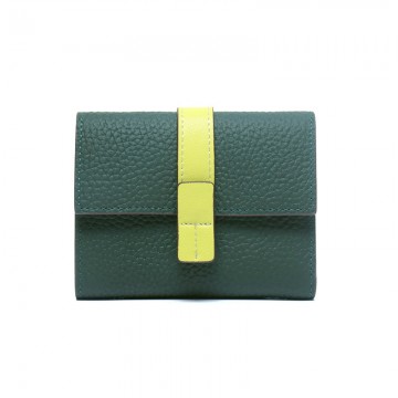 Женский кожаный кошелек Rachel темно-зеленый фото