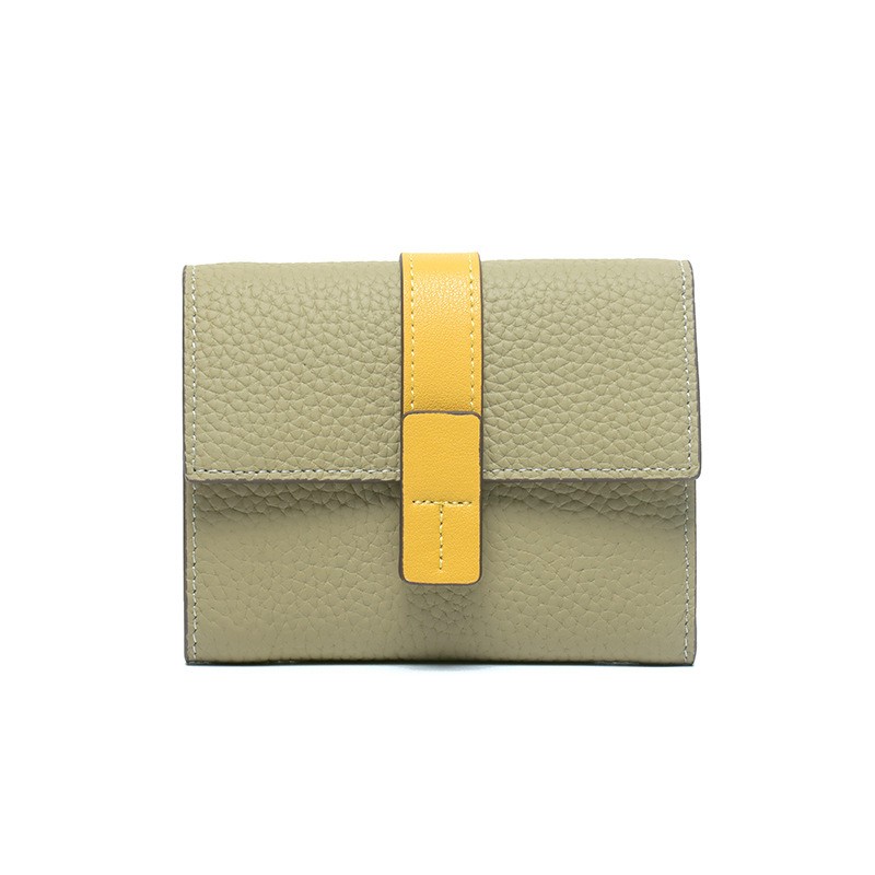 Женский кожаный кошелек Rachel фисташковый - 4 фото
