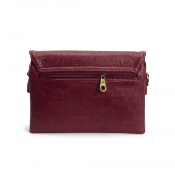 Женская сумка-клатч Mull Holly бордовая фото