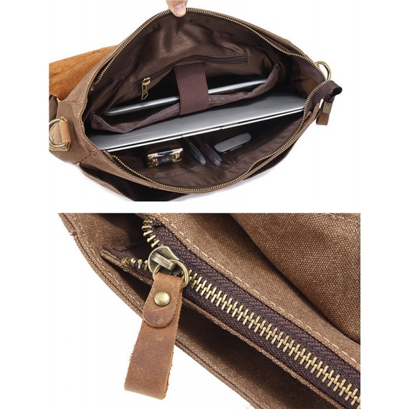 Чоловічий портфель Tone коричневий - 11 фото