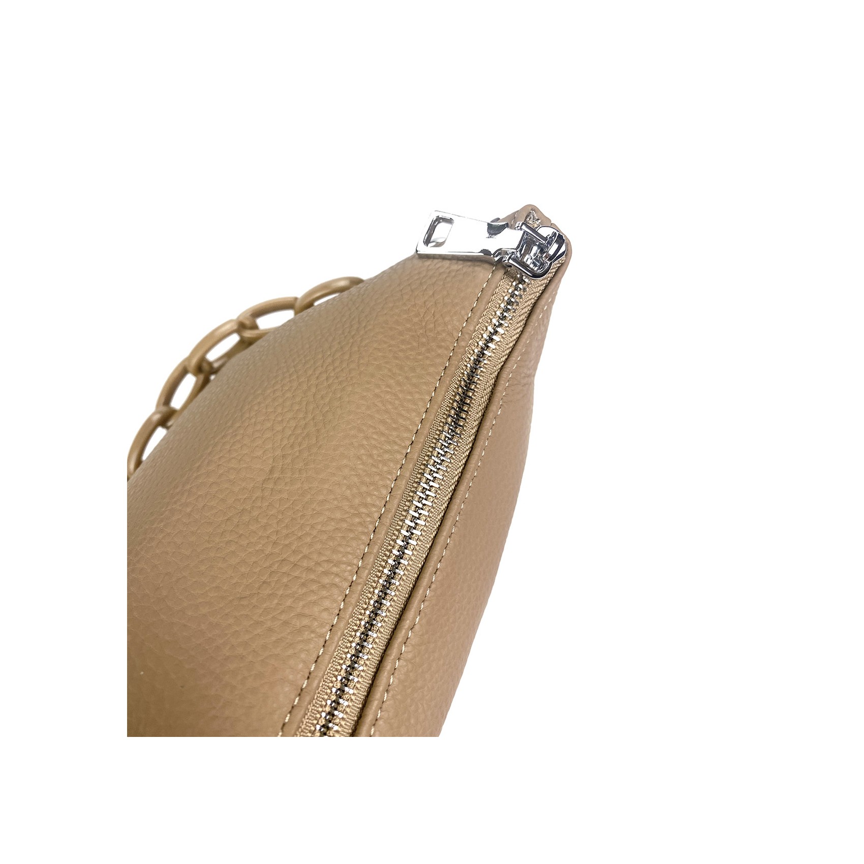 Женская кожаная сумка через плечо Molly светло-коричневая