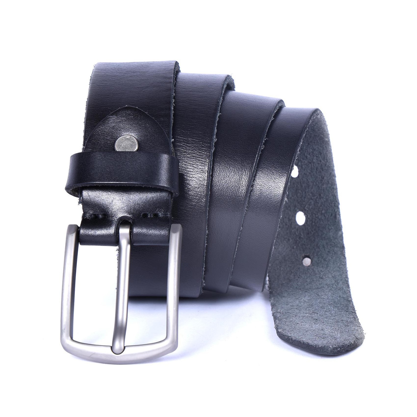 Мужской кожаный ремень Christian черный