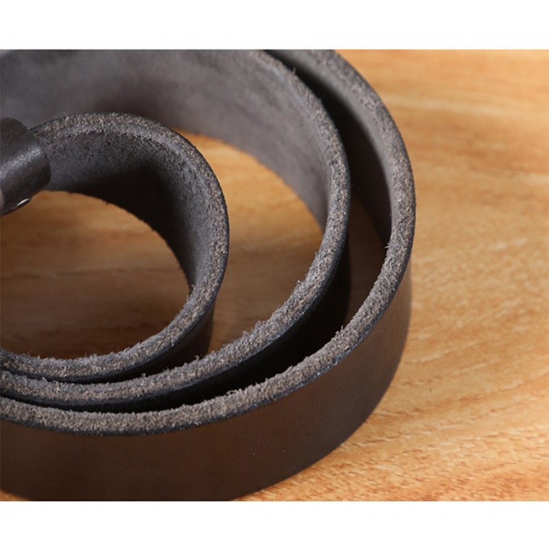 Мужской кожаный ремень Christian темно-коричневый - 3 фото