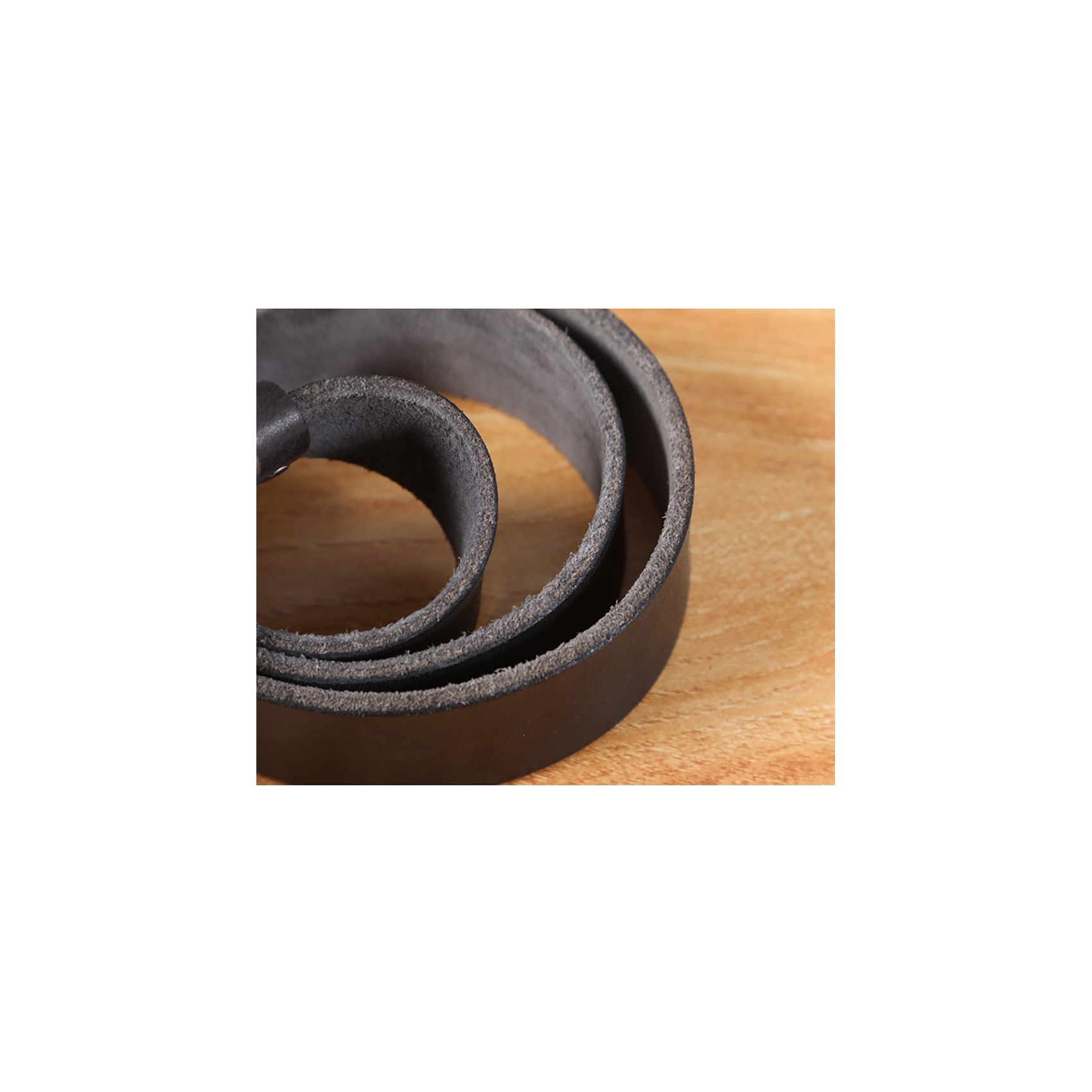 Мужской кожаный ремень Christian темно-коричневый