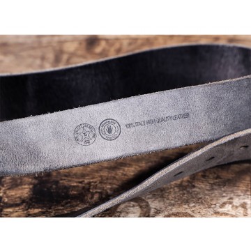 Чоловічий шкіряний ремінь Christian чорний фото