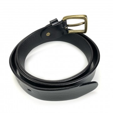 Мужской кожаный ремень Bolton черный фото