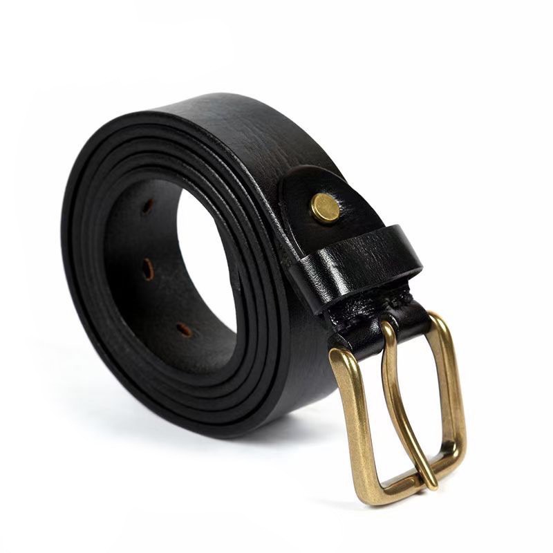 Чоловічий шкіряний ремінь Bolton чорний