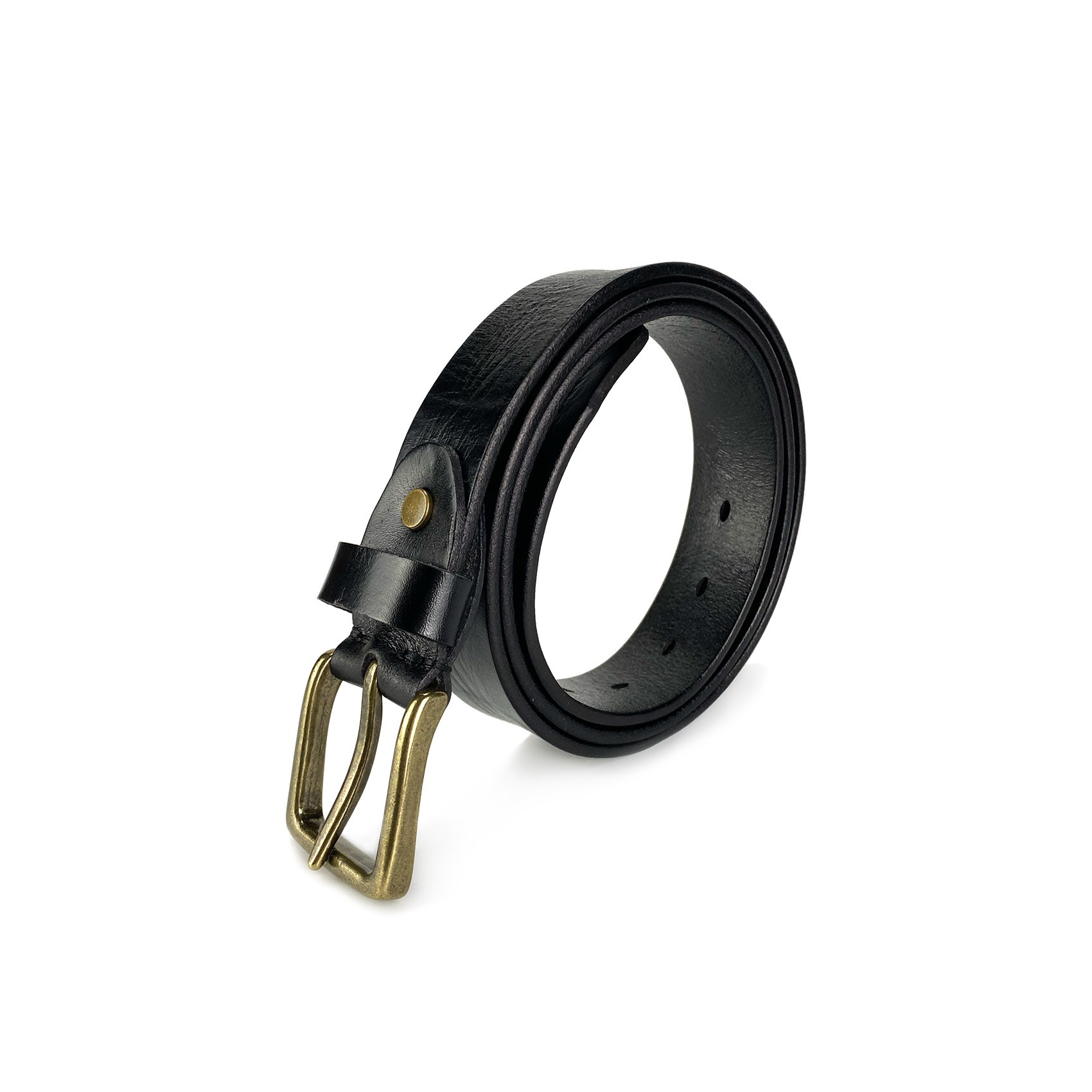 Чоловічий шкіряний ремінь Bolton чорний