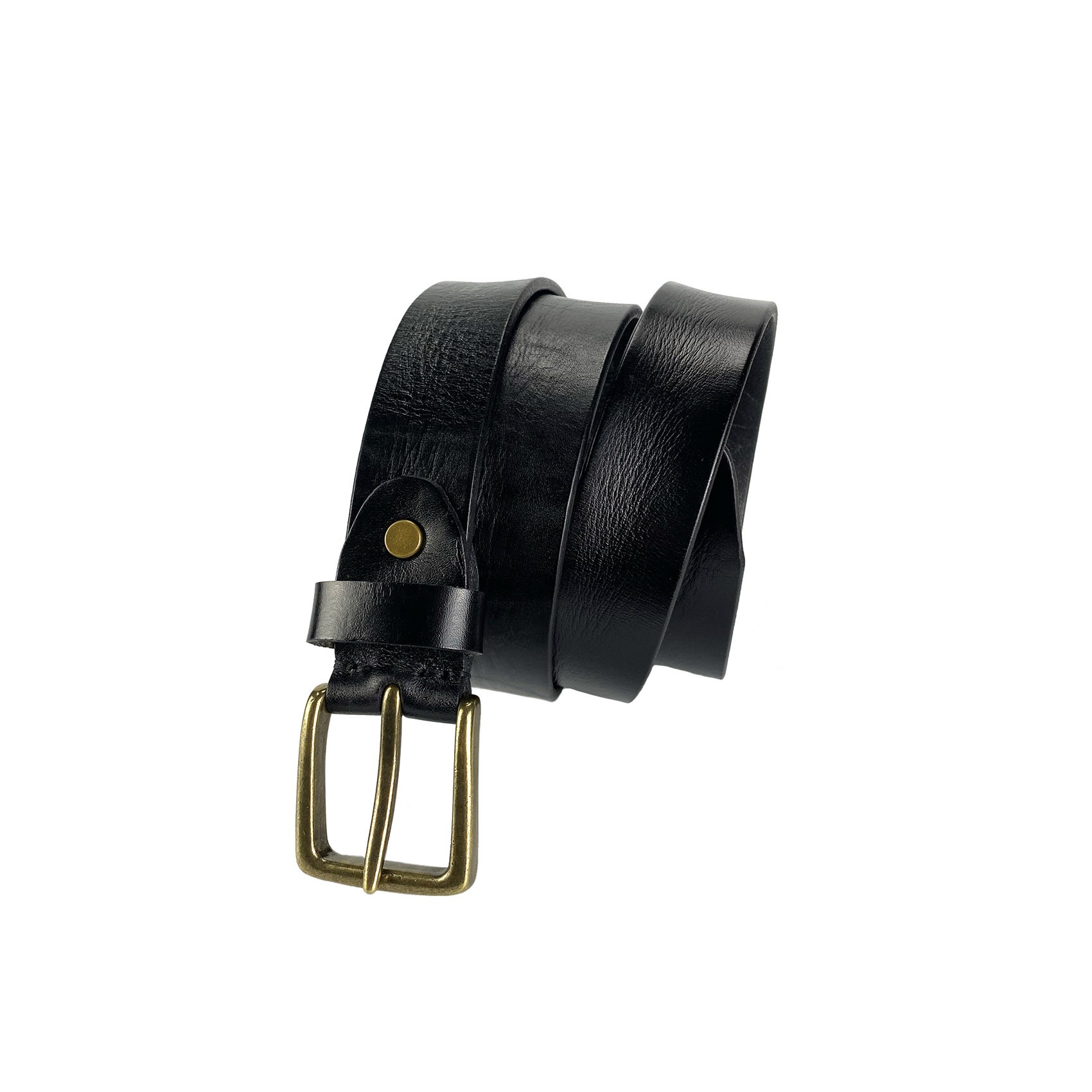 Мужской кожаный ремень Bolton черный