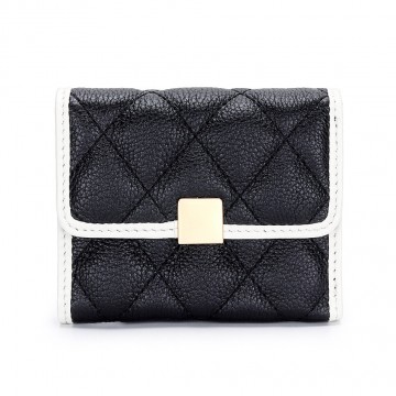 Жіночий шкіряний гаманець Beatrice чорний фото