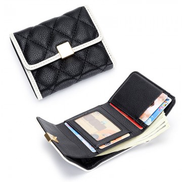 Женский кожаный кошелек Beatrice черный фото