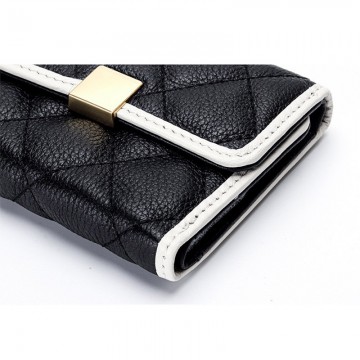 Женский кожаный кошелек Beatrice черный фото