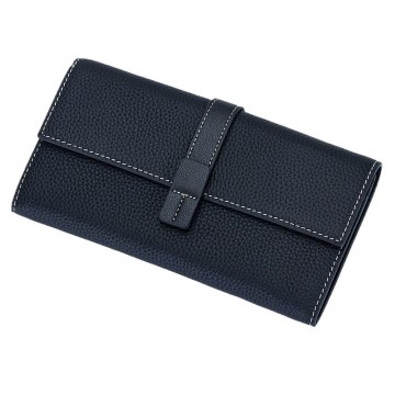 Жіночий шкіряний гаманець Maggie чорний фото