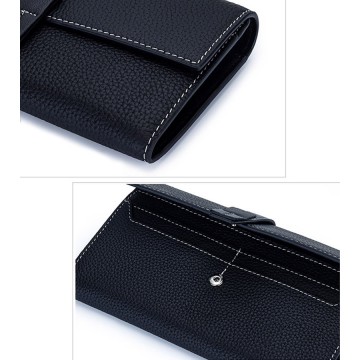 Женский кожаный кошелек Maggie черный фото