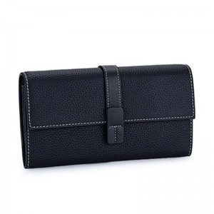 Жіночий шкіряний гаманець Maggie чорний