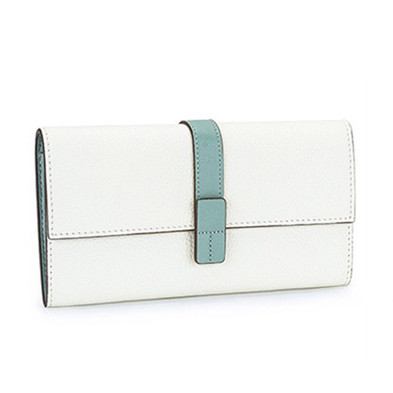 Жіночий шкіряний гаманець Maggie білий