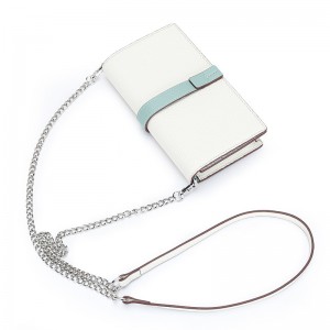 Жіночий шкіряний клатч Shona білий