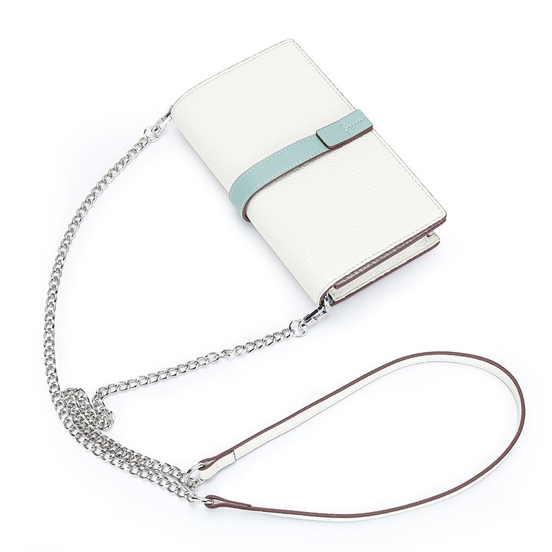 Жіночий шкіряний клатч Shona білий