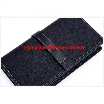 Жіночий шкіряний клатч Shona чорний фото