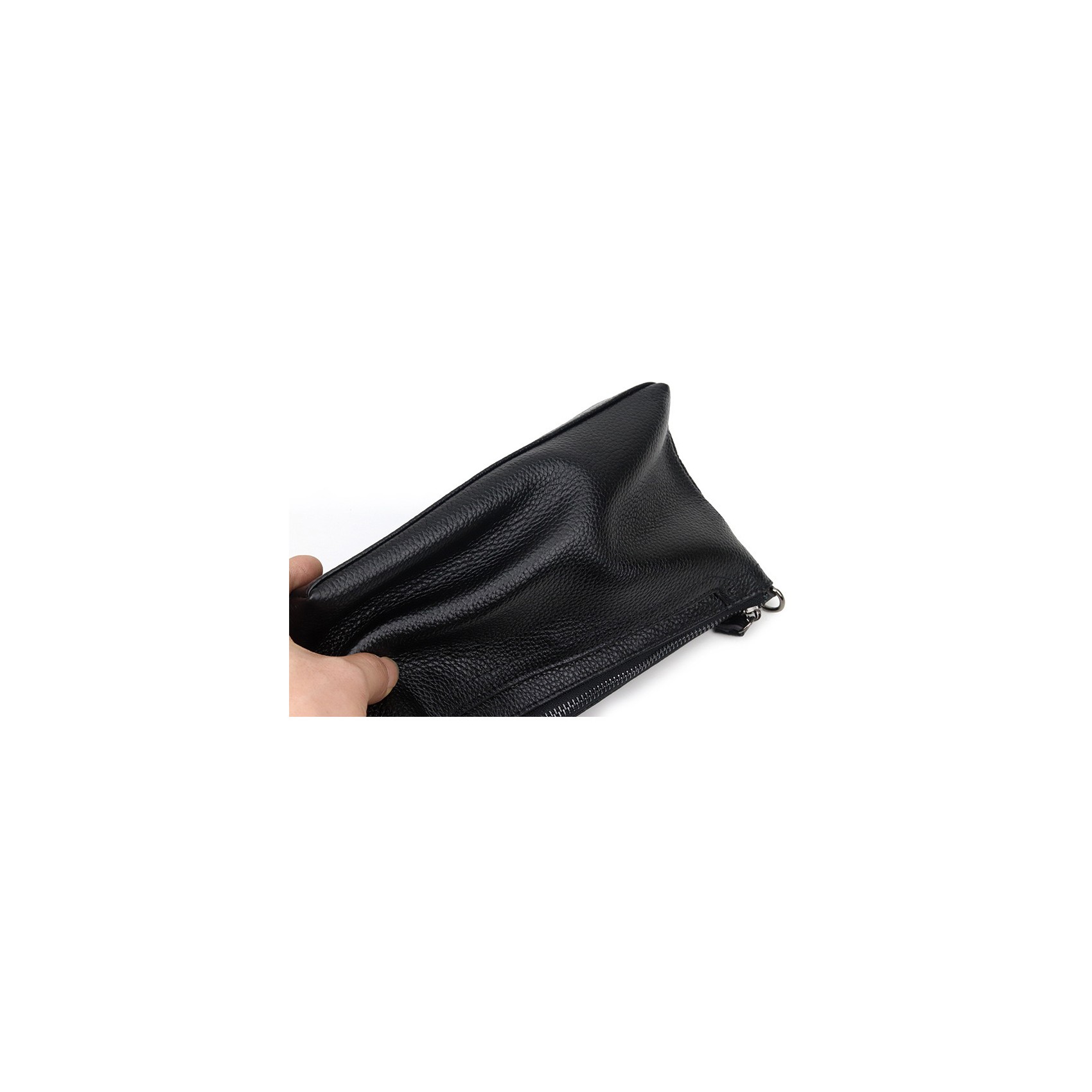 Жіноча шкіряна сумка через плече Doris чорна