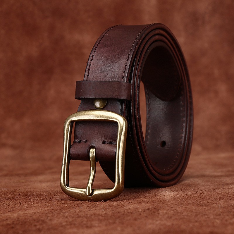 Чоловічий шкіряний ремінь Byron темно-коричневий