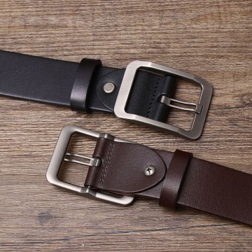 Чоловічий шкіряний ремінь Christof темно-коричневий фото