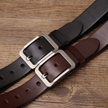 Мужской кожаный ремень Christof темно-коричневый фото