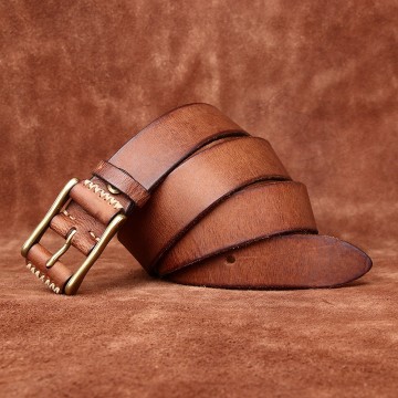 Чоловічий шкіряний ремінь Hemsworth світло-коричневий фото