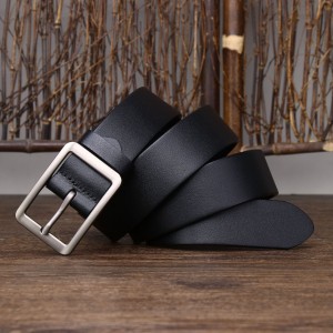 Мужской кожаный ремень Lemmingtone черный